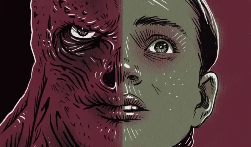 Illustration of Stranger Things Max and Vecna