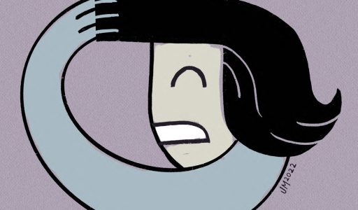 Illustration of person pulling their own hair demonstrating body-focused repetitive behaviors