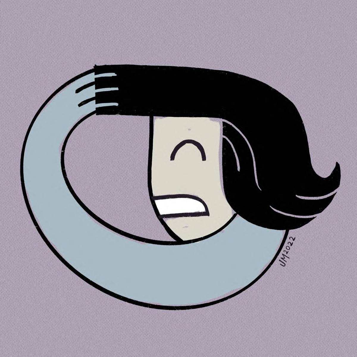 Illustration of person pulling their own hair demonstrating body-focused repetitive behaviors