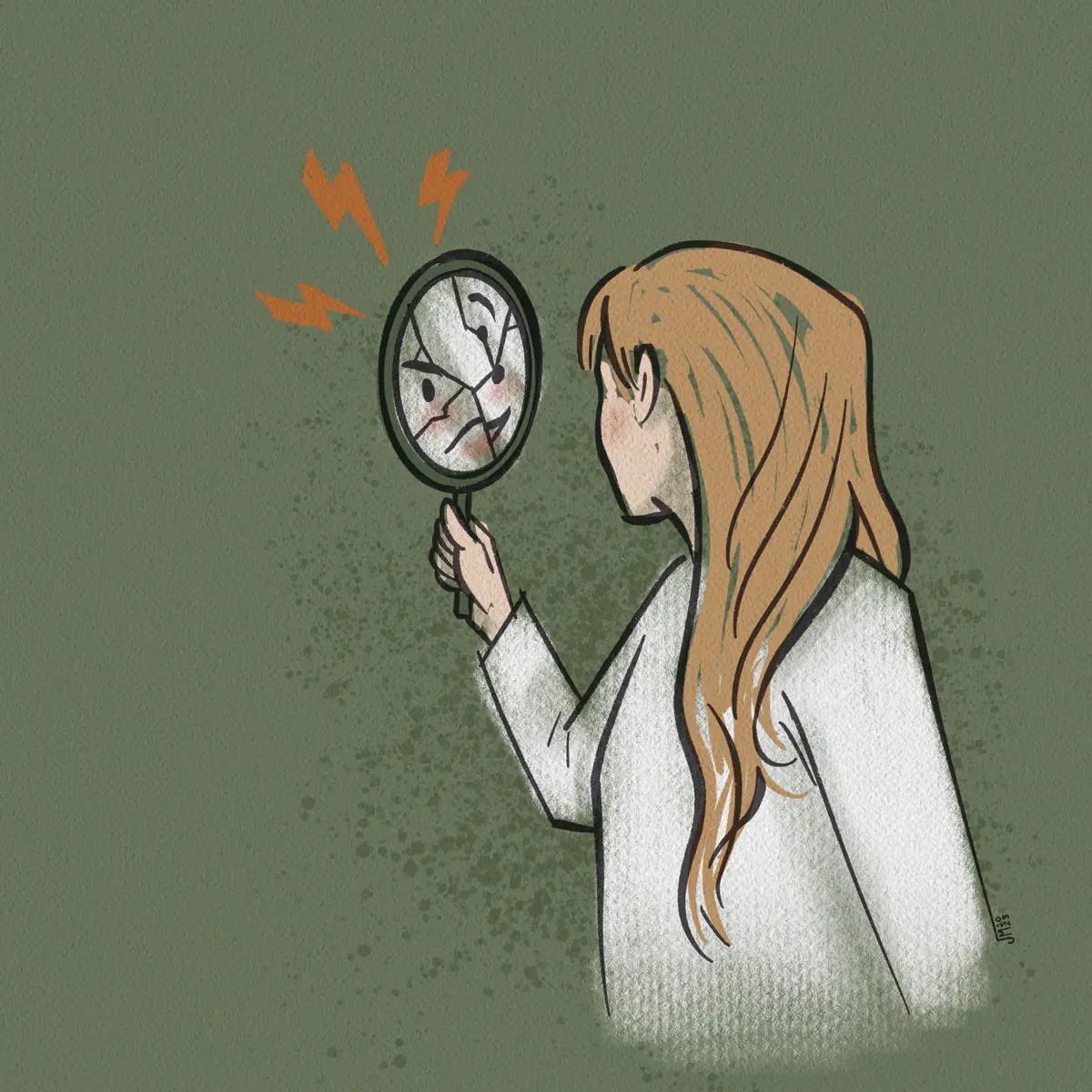 Illustration of person with borderline personality disorder