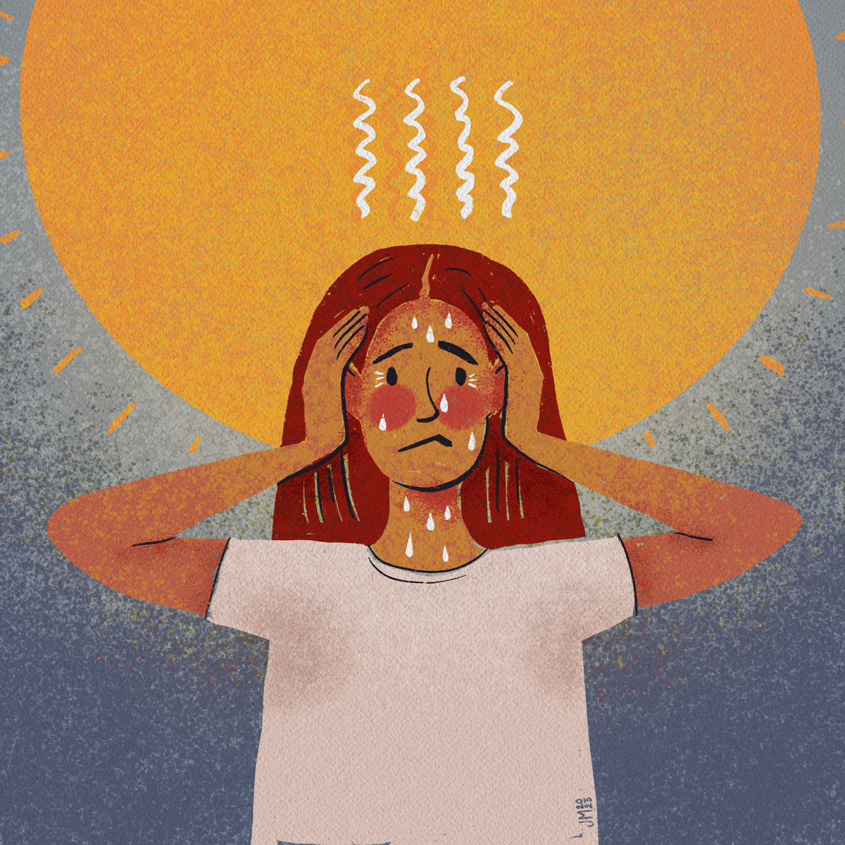 Hot weather harms mental health