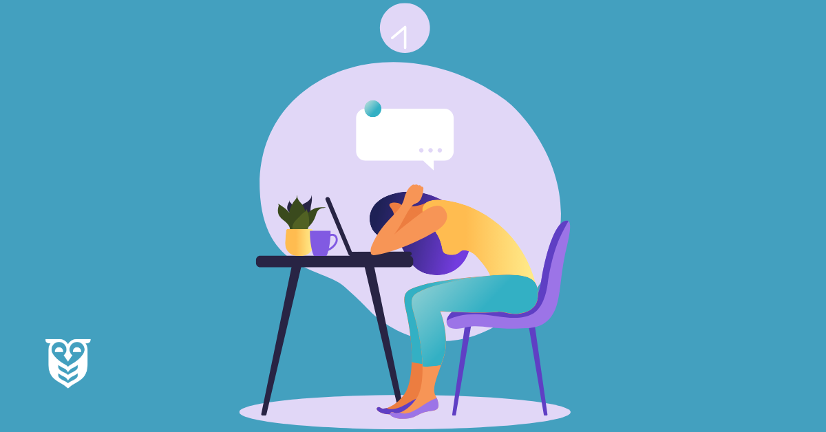 A woman experiencing chronic stress needs professional help since self-care is helpful and has limits.